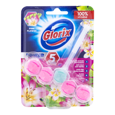 Glorix Toiletblok power pink flower