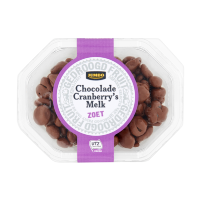 Huismerk Chocolade Cranberry's Melk Zoet