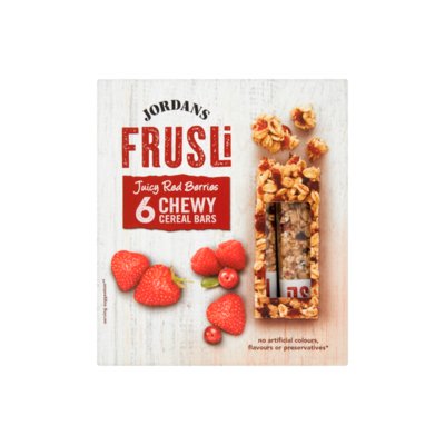 Jordans Frusli Juicy Red Berries Chewy Cereal Bars