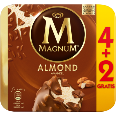 Ola Magnum almond 4 + 2 gratis