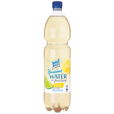 Dubbelfrisss Bruisend water met fruitsap citroen-limoen