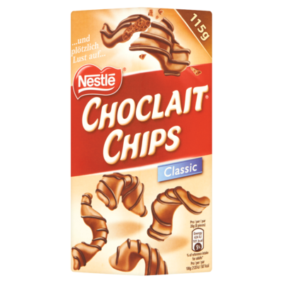 Nestle NESTLÉ CHOCLAIT CHIPS Classic 115 g
