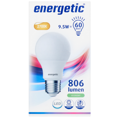 Energetic Led bulb frosted 60we27