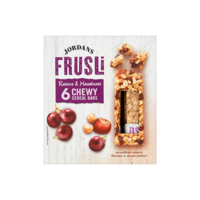 Jordans Frusli Raisins & Hazelnuts Chewy Cereal Bars