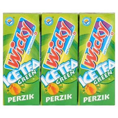 Wicky Ice Tea Green Perzik 6 x 0,20 L