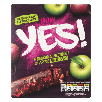 Yes Rode biet & appel fruitreep 3pack