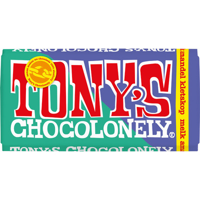Tony's Chocolonely Melk amandel kletskop