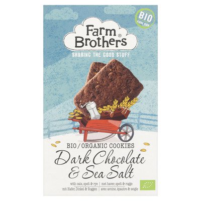 Farm Brothers Pure choc zeezout koekjes bio