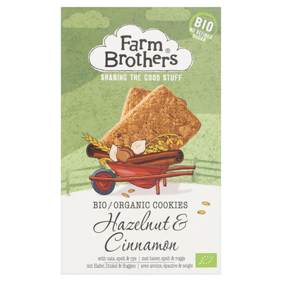 Farm Brothers Hazelnoot kaneel koekjes bio