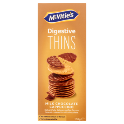 McVitie's Digestive Thins Milk Chocolate Cappuccino