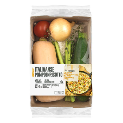 Huismerk Italiaanse pompoenrisotto verspakket