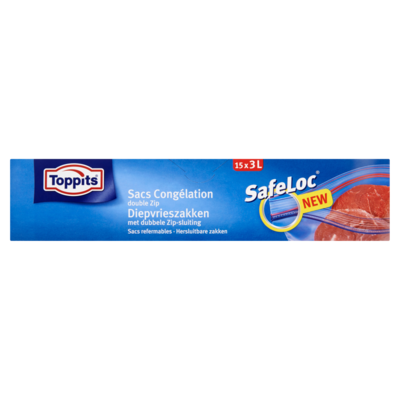 Toppits Diepvrieszakken 3l.