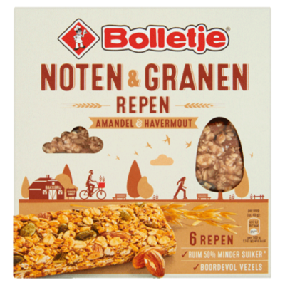 Bolletje Noten granenrepen amandel havermout