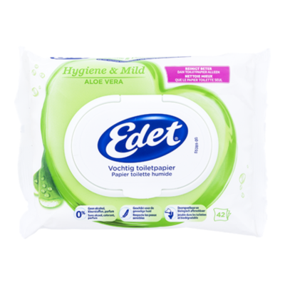 Edet Aloe vera vochtig toiletpapier