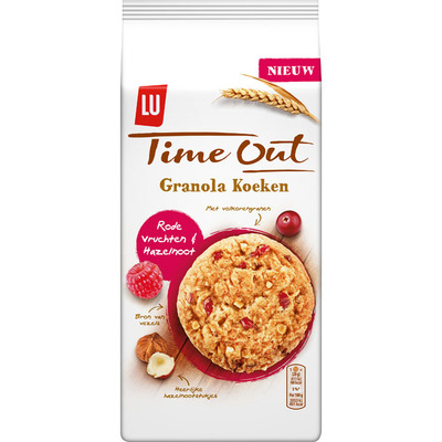 Time Out Granola rode vruchten-hazelnoot