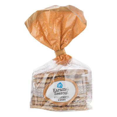 Huismerk Stroopwafel karamel-zeezout