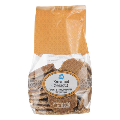 Huismerk Stroopwafel mini karamel zeezout