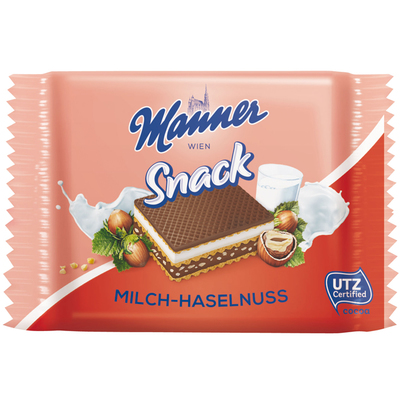 Manner Milk-hazelnut wafer
