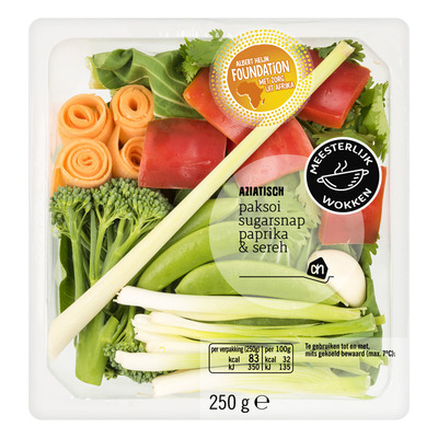 Huismerk Meesterlijk wokken paksoi en sugarsnaps