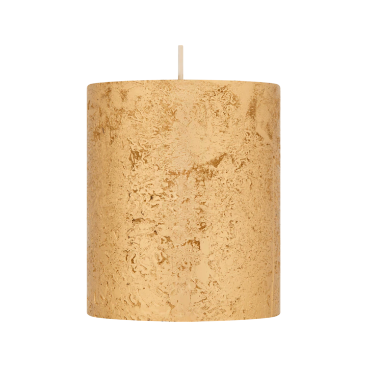 Bolsius Rustiek Metallic Goud 80 mm Ø 68mm