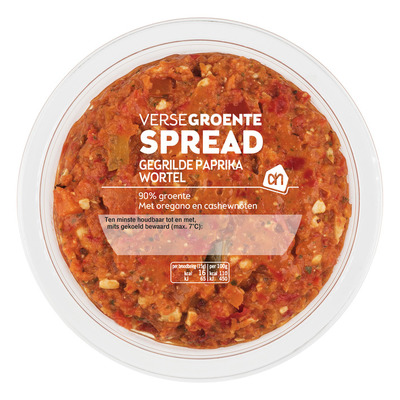 Huismerk Groentespread paprika wortel