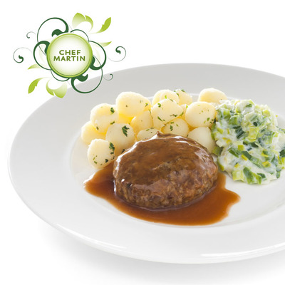 Chef Martin Gehaktbal in jus prei a la creme kriel