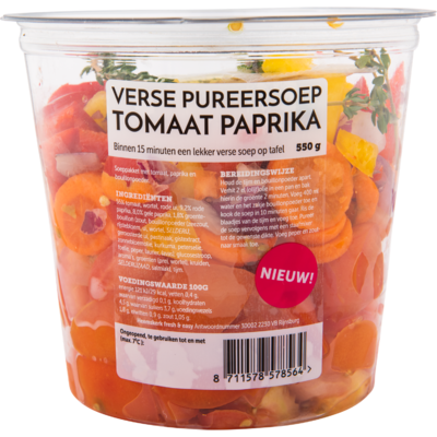 Fresh & easy Pureersoep tomaat paprika