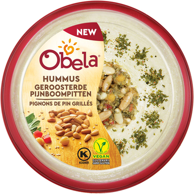Obela Hummus geroosterde pijnboompitten