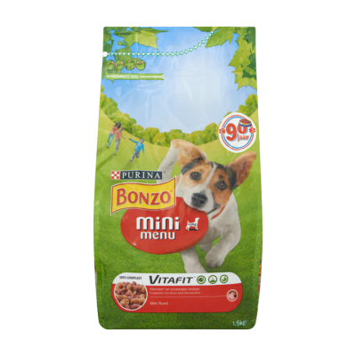 Bonzo Vitafit Mini Menu met Rund