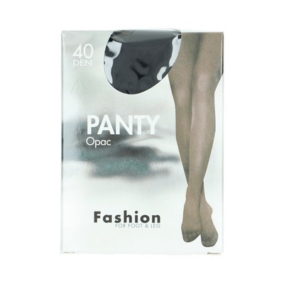 Fashion panty opaque zwart maat 40-44, 40 denier
