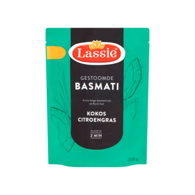 Lassie Gestoomde Basmati Kokos Citroengras