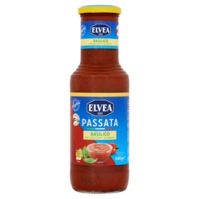 ELVEA Gezeefde tomaten met verse basillicum