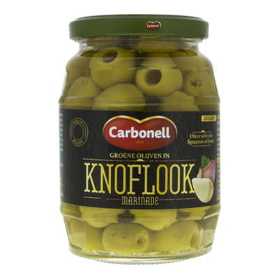 Carbonell Groene olijven knoflook marinade