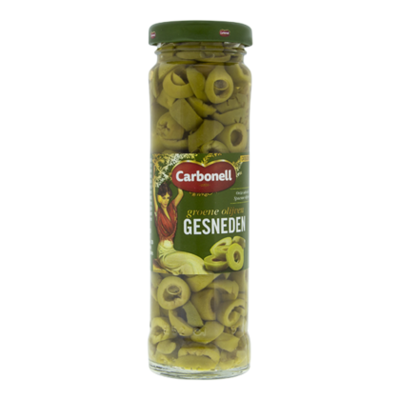 Carbonell Groene olijven gesneden