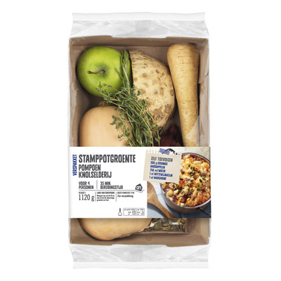 Huismerk Pompoen knolselderij stampgroente versp.