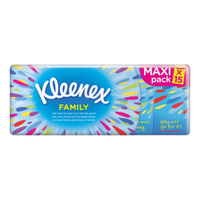 Kleenex Family Zakdoeken 4-Laags Maxi Pack
