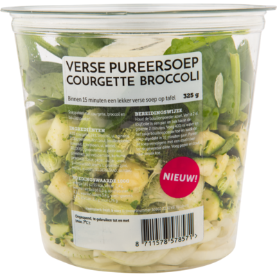 Fresh & easy Pureersoep courgette broccoli