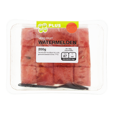 Huismerk Zongerijpte Watermeloen Stukjes