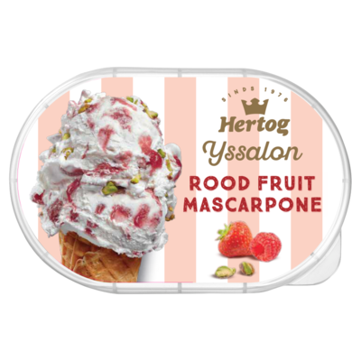 Hertog IJs IJssalon Rood Fruit Mascarpone