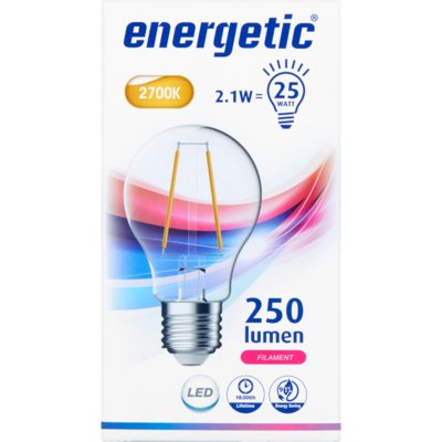 Energetic Led bulb clear 25we27