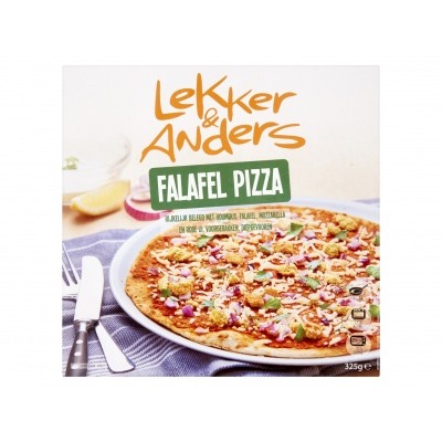 Lekker & Anders Falafel pizza