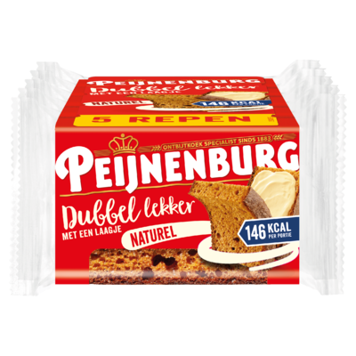 Peijnenburg Dubbel Lekker Naturel 5 x 49 g