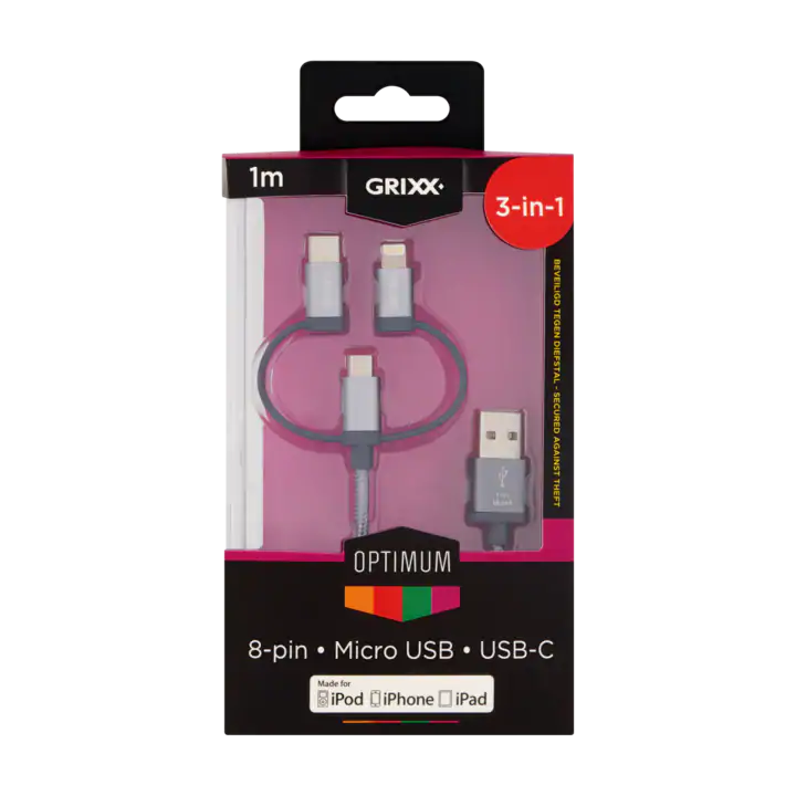 Grixx Optimum 3-in-1 1m