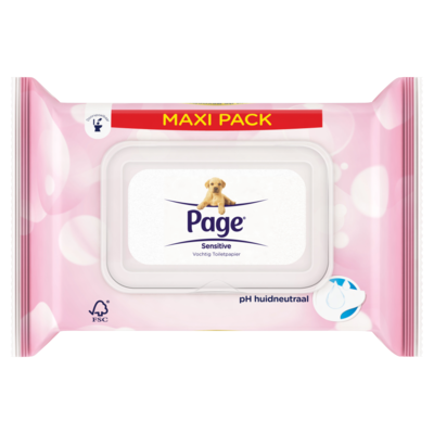 Page Sensitive Vochtig Toiletpapier Maxi Pack 84 Stuks
