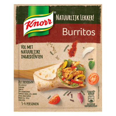 Knorr Natuurlijk wereldgerecht burritos mix
