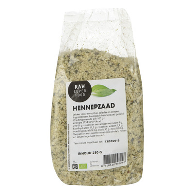Raw Organic Food Hennepzaad raw biologisch