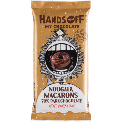 Hands Off My Chocolate Nougat & Macarons 70% Dark Chocolate