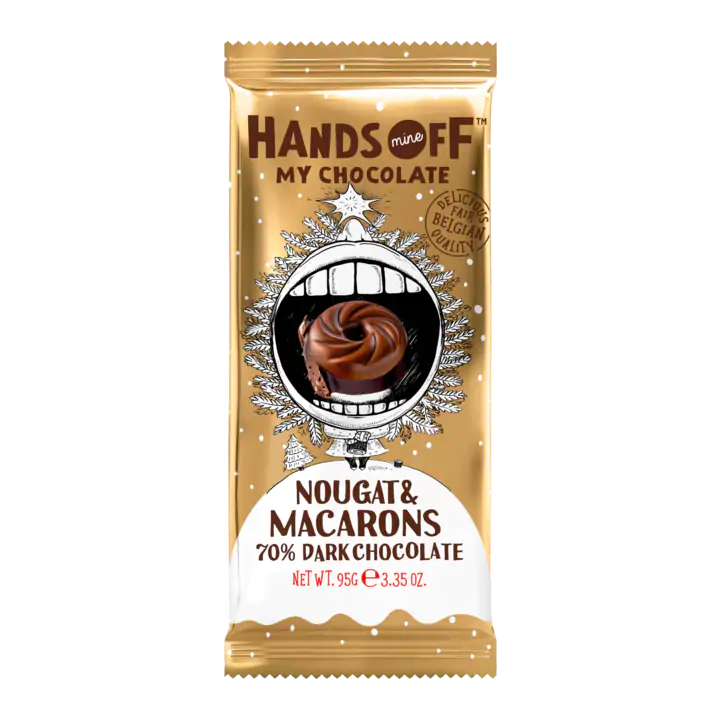 Hands Off My Chocolate Nougat & Macarons 70% Dark Chocolate