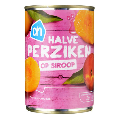Huismerk Perziken half op siroop