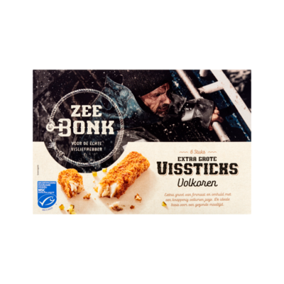 Zeebonk Extra Grote Vissticks Volkoren 6 Stuks